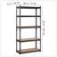 Étagère de rangement robuste et réglable en métal à 5 niveaux, parfaite pour organiser et maximiser l'espace dans n'importe quelle pièce-1033396135