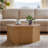 Fluted Hexagon Coffee Table