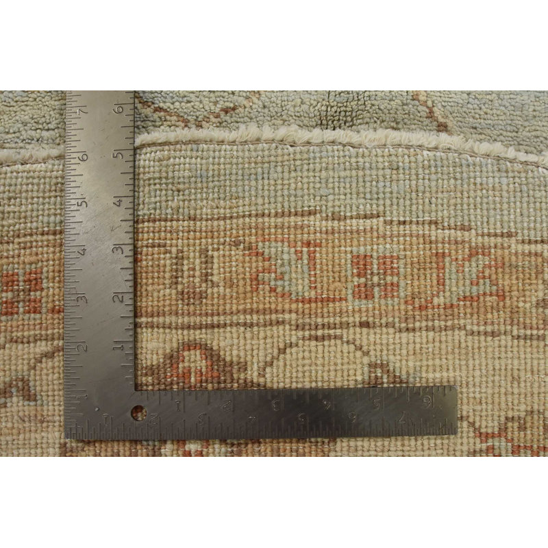 Tapis rond en laine nouvel âge 6 pi 9 po x 7 pi Haeun
