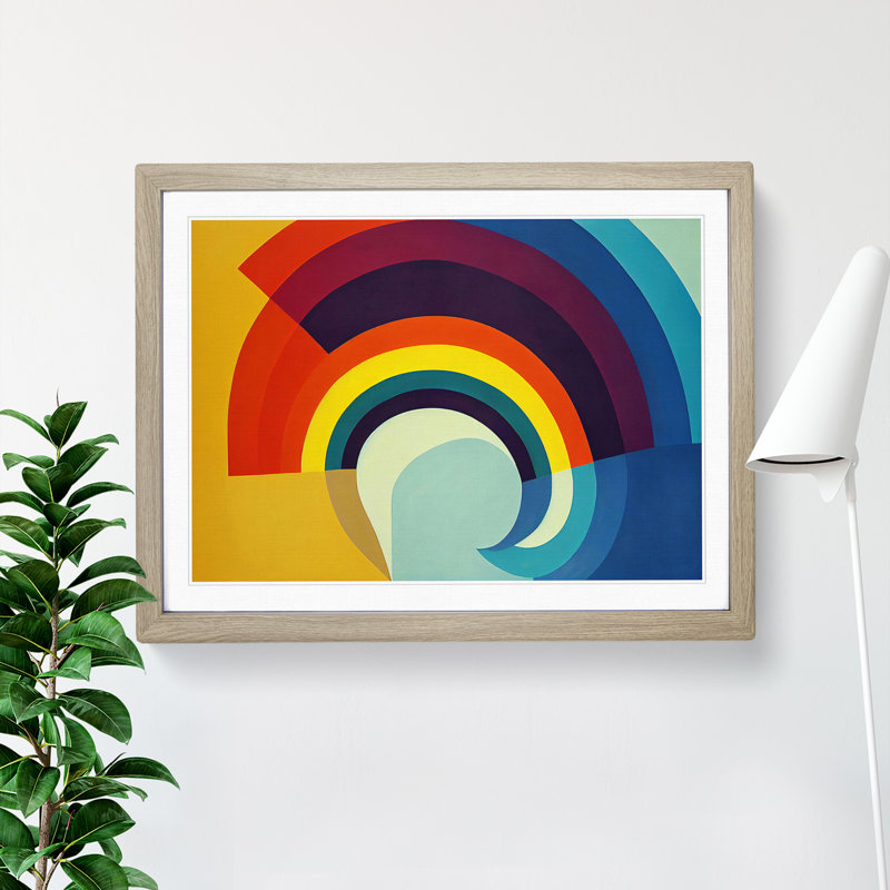 Blissful Modern Abstract Art - Single Picture Frame Print
