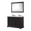 Ensemble de meuble-lavabo double l 48 po x P 22 po Dukes, robinet et miroir de 46 po-112873894-74095227