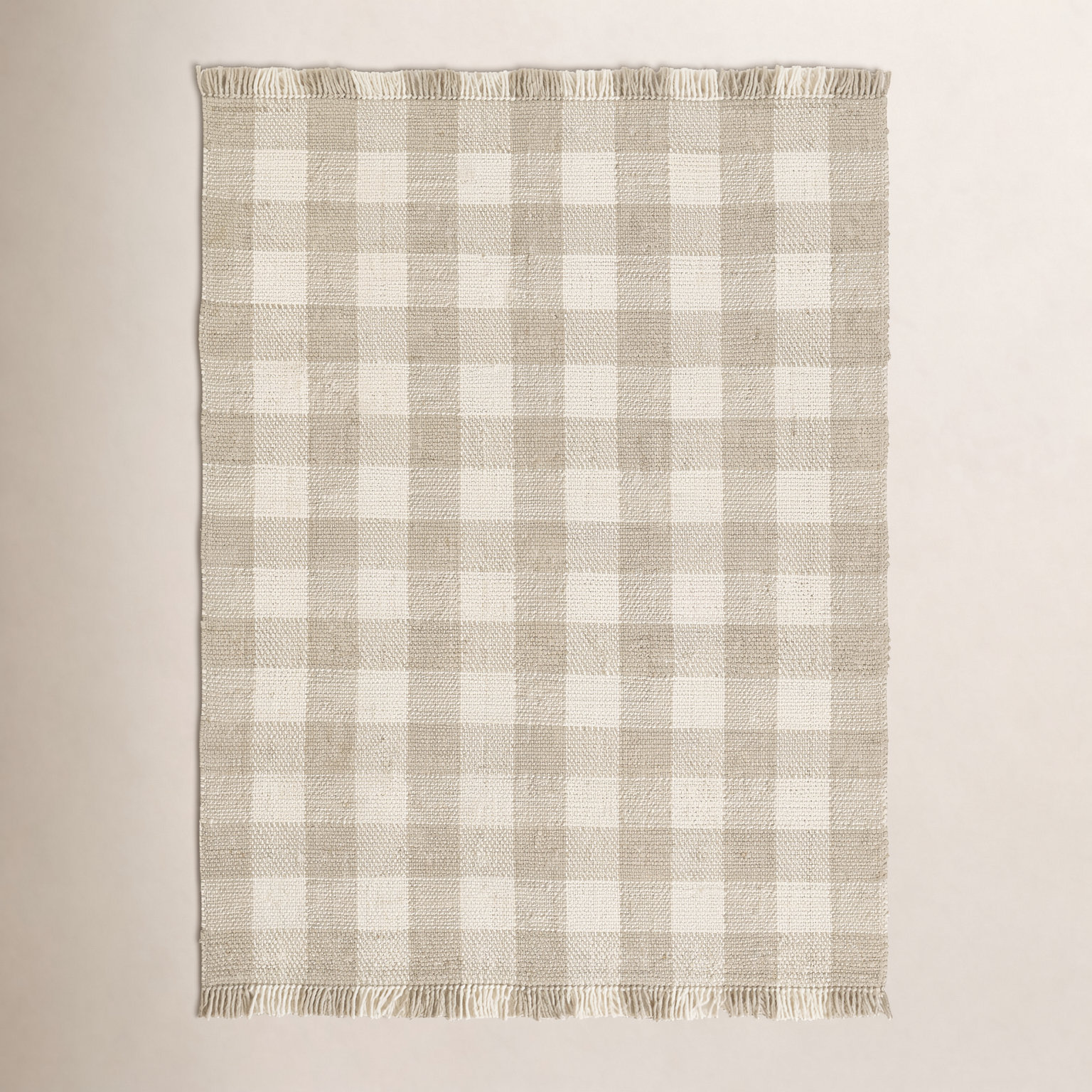 Cosette Hand-Woven Plaid Rug, Rectangle 5'3" x 7'6"