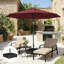 Base de parasol de patio robuste avec conception remplissable pour une stabilité et une polyvalence maximales à l'extérieur
