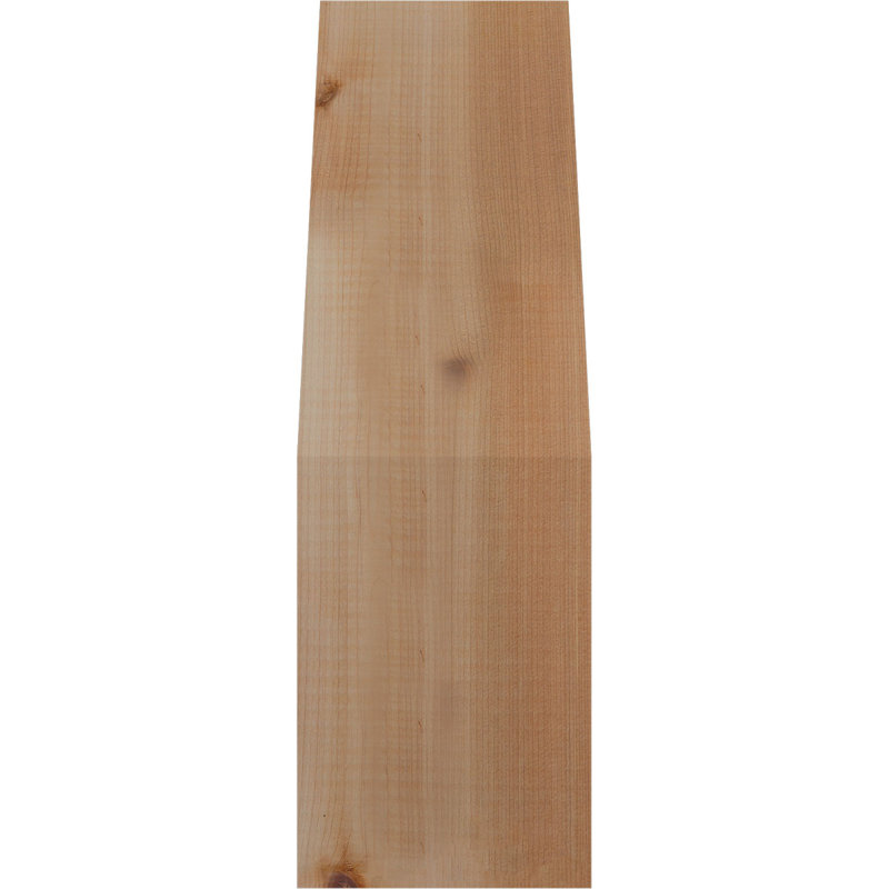 Attelle impériale du genou, Cèdre rouge, Lisse, H 18 po x l 5,5 po x P 6 po
