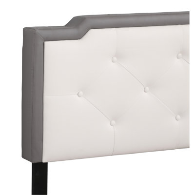 Full Bed With Subtle Light Grey Finish