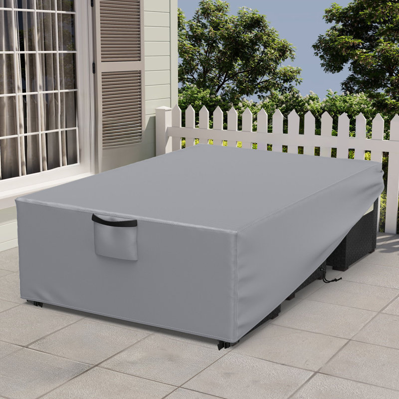 Heavy Duty Waterproof Outdoor Furniture Cover for Sectional Sofa, Gray