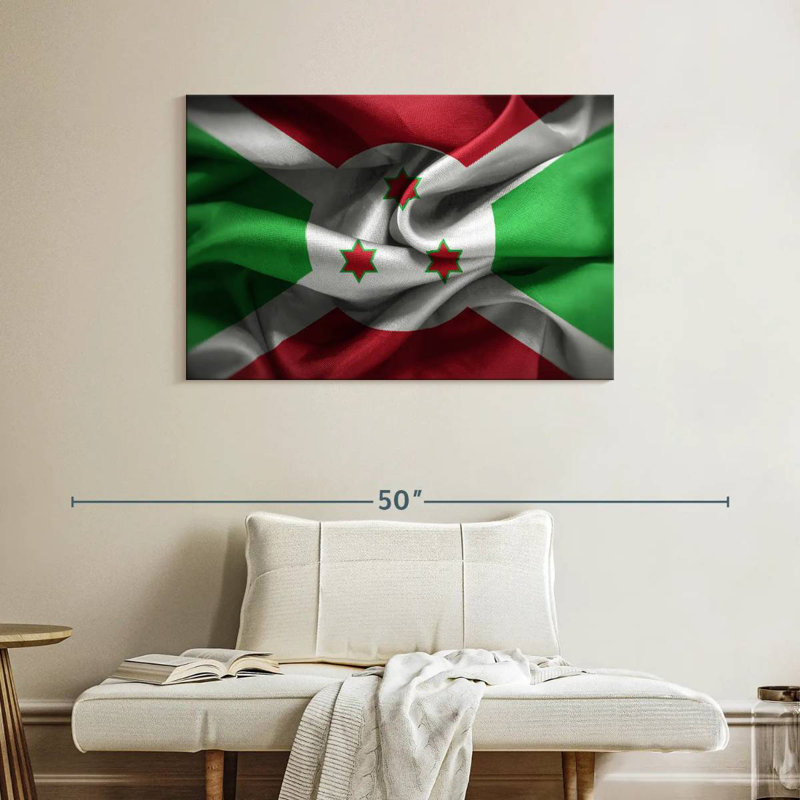 Froissé drapeau burundais
