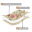 Ensemble de courtepointe 3 pièces à motif floral rose antique avec couvre-lit en microfibre douce et légère avec taies d'oreiller pour toutes les saisons-123121923-123121919