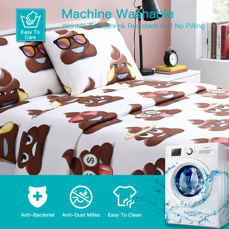 Microfiber Sheet Set, Full Sheet Set + 1 Fitted Sheet + 2 Pillowcases