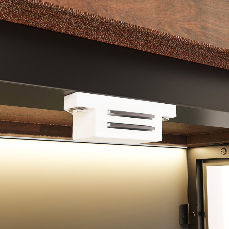 5-Door 3-Drawer Computer Desk With Warm Light