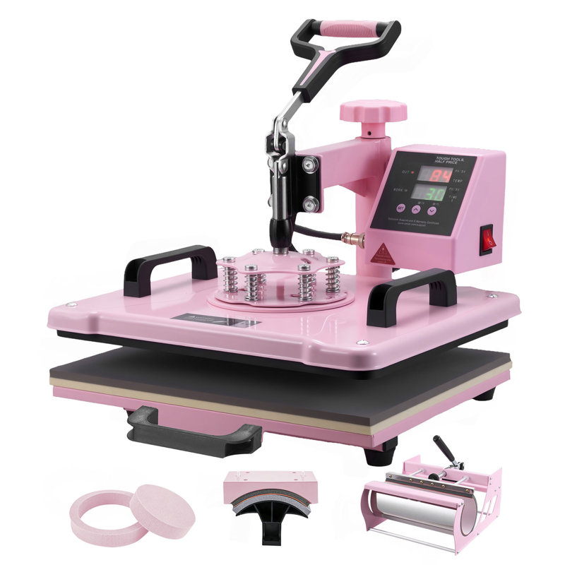 Presse à chaleur 12 X 15 po 5 en 1 avec tasses à culot 30 oz