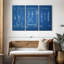 Reproduction d'art sur toile brevetée bleue-493736898