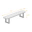 Solid Wood Brown Bench-115998905