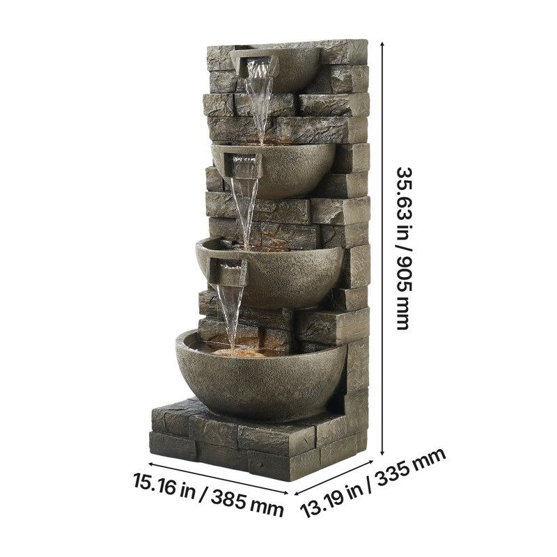 Fontaine à 4 niveaux Block Stack Style