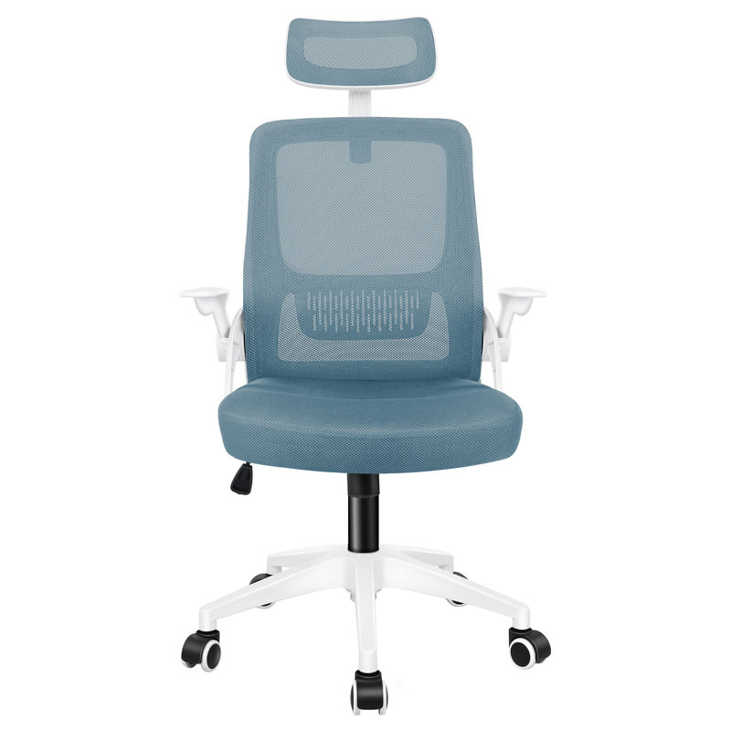 Office Chair with Headrest, Blue