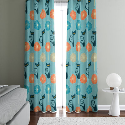 Semi Sheer Curtain Pair