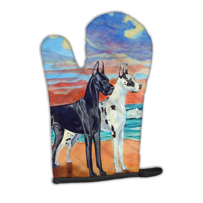 Caroline's Treasures At Sunset Great Dane Polyester Oven Mitt