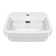 Whitehaus Collection 13" Rectangular Wall Mount Bathroom Sink With Overflow Control Ledge, Single Faucet Drilling And Overflow
