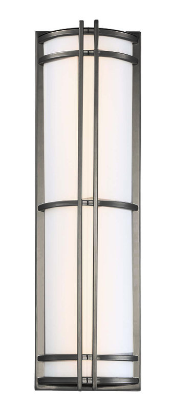 Skyscraper Outdoor Dimmable LED Flush Mount, Bronze, 3500K, 37" H x  9" W x 4.875" D