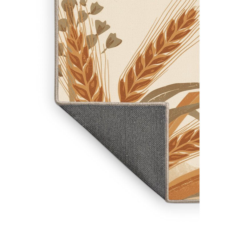 Tapis beige moelleux moelleux et rustique au look rustique rustique, 7 x 10