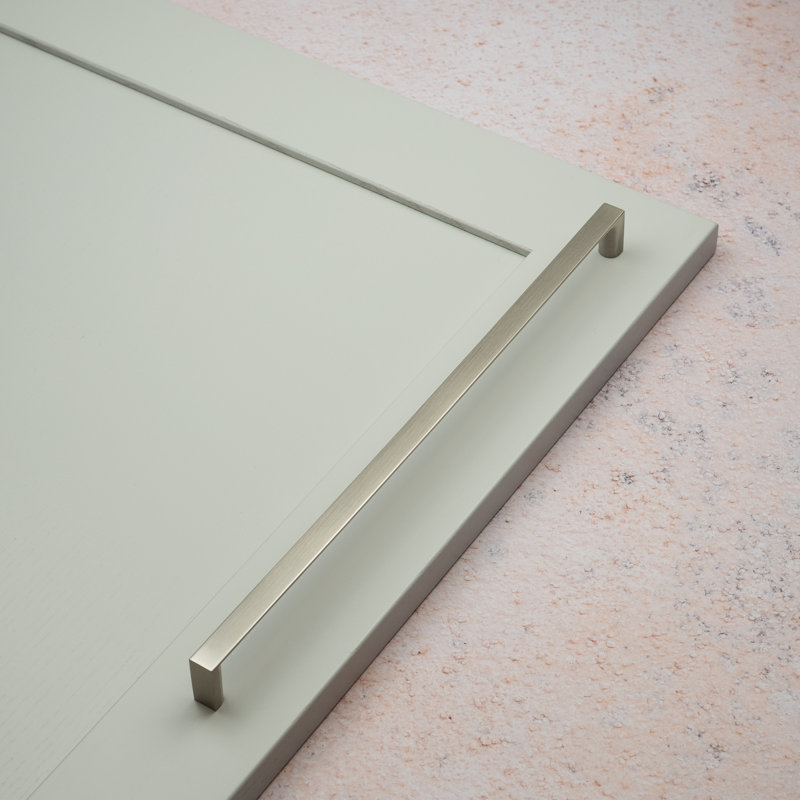 Brushed Nickel Square D-Bar Handles , 320mm