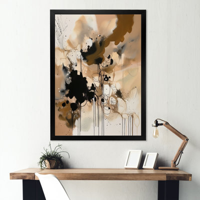 Brown Symmetry IV - impressions sur toile abstraites