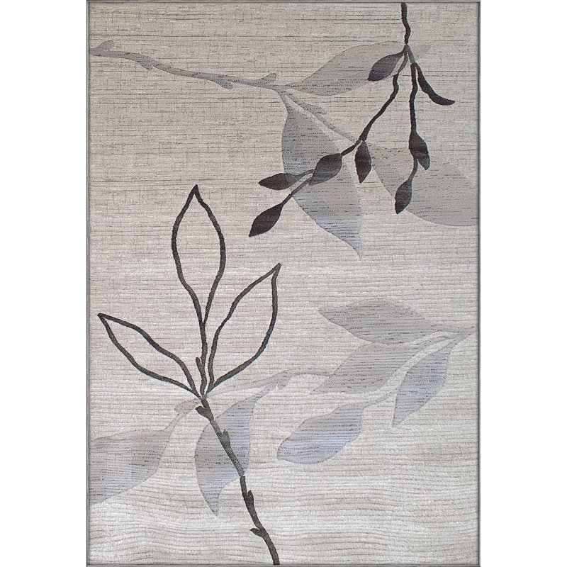 Makiver Floral Indoor Rug, Rectangle 3'11" x 5'7"