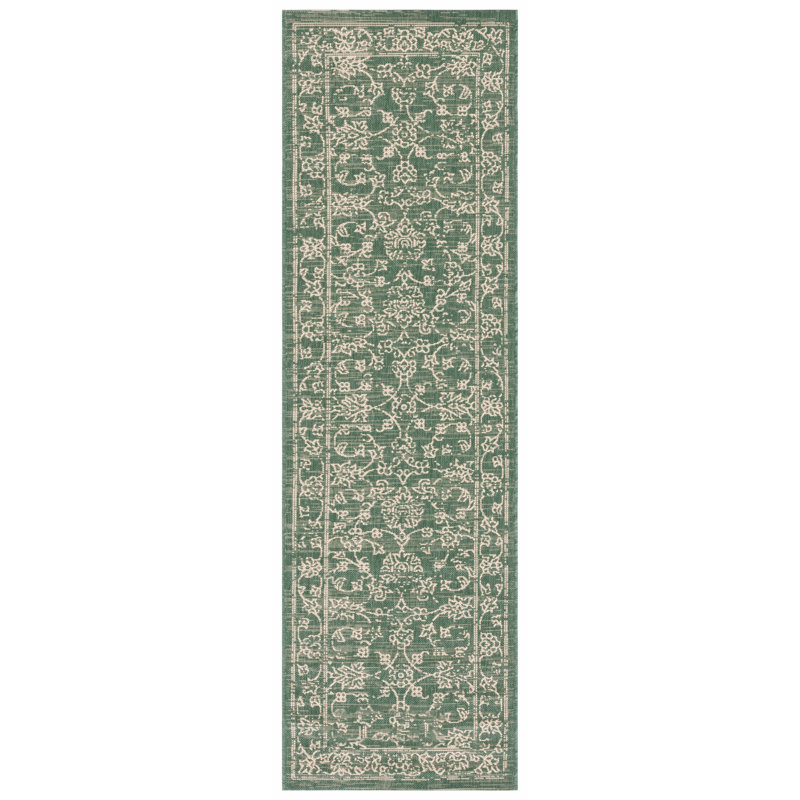 Tapis d'intérieur / extérieur tissé à la machine Inola , Tapis de couloir 2 pi 3 po x 8 pi
