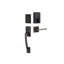 Emtek EMPowered 2 Touch Entry Set w/ Ares Grip & Helios Lever, Key-Free w/ Bluetooth (LH)