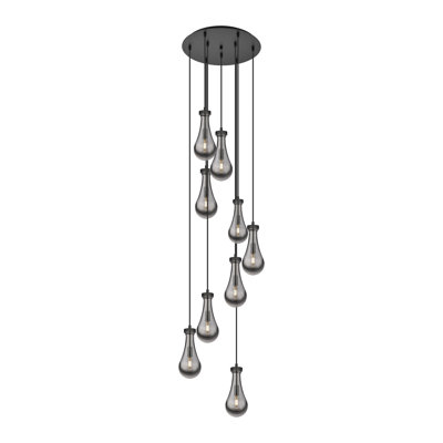 Luminaire suspendu à 9 lumières Rameriz
