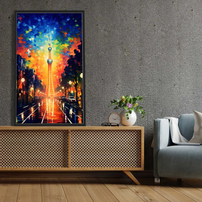 Tokyo Sky Tree, the Tallest Observation Tower in Sumida, Tokyo by V2 Design Co. - Floater Frame Painting on Canvas -  Picture Perfect International, 706-8007_1830FL