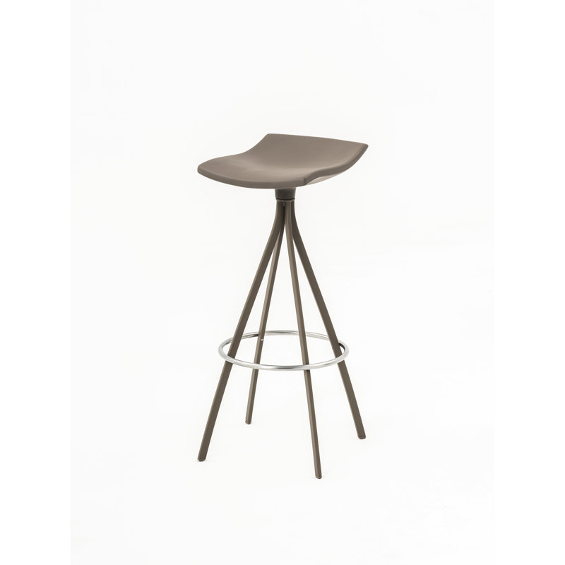Gimlet Swivel Counter Stool with Metal Frame, Beige Grey