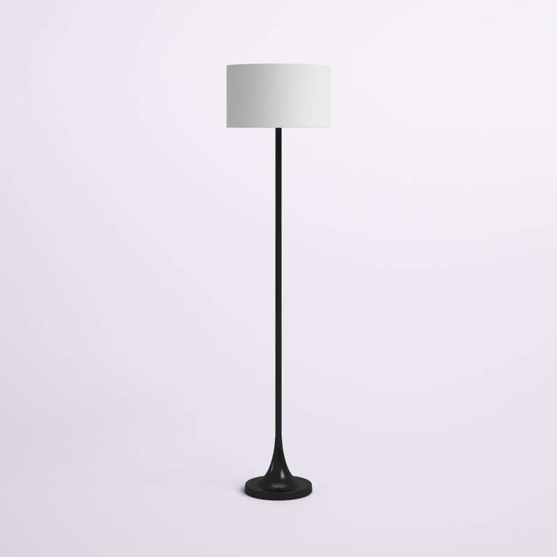 Krieg 62'' Traditional Floor Lamp, Blackened Bronze
