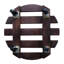 Bac à plantes rond en acacia 13,8 po (paquet de 2)