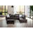 Aamanah 97"Faux Leather Sectional with Ottoman-87301211-87327953
