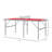 Soozier Foldable Table Tennis Table (Paddles Included)-97292041