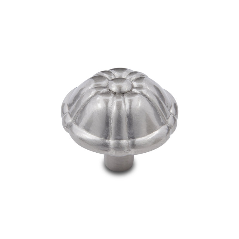 Poignée pétale CK Series, Diamètre du bouton 1,25 po, Nickel satiné
