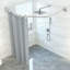 Corner Shower Curtain Rod for Bathroom Bathtub