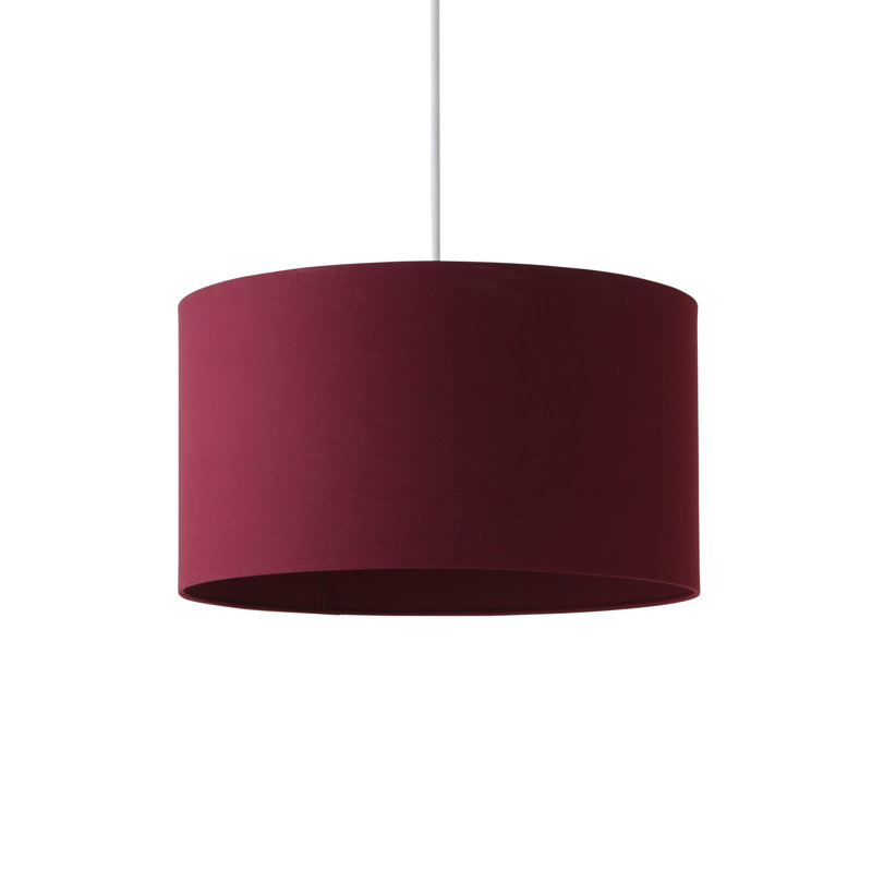 Blended Fabric Drum Lamp Shade ( Slip-On ), Purple, 25cm H x 45cm W x 45cm D