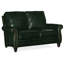 Reddish Leather Loveseat-161546617-161546609-161546512