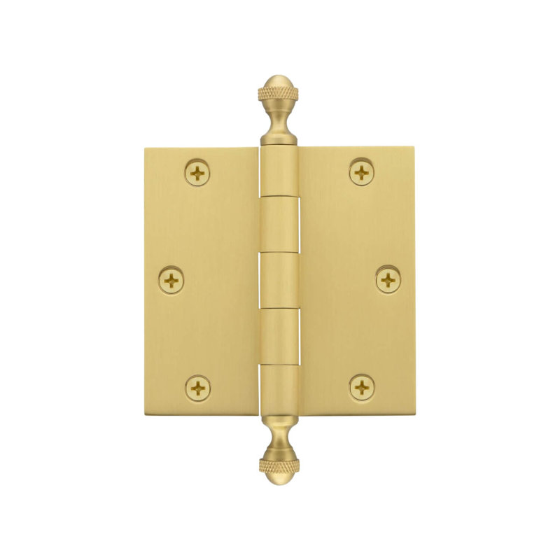 3.5'' x 3.5'' Brass Butt Bearing Hinge