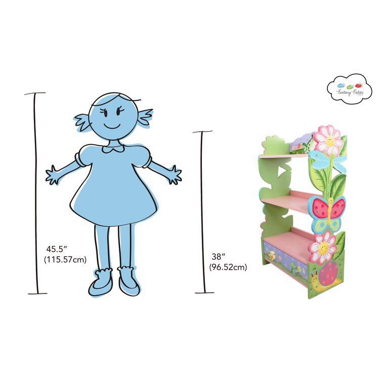 Storage Kids Magic Wayfair Garden Fantasy & | Teamson by Bookshelf Fields Fantasy with Fields Wooden Drawers Reviews