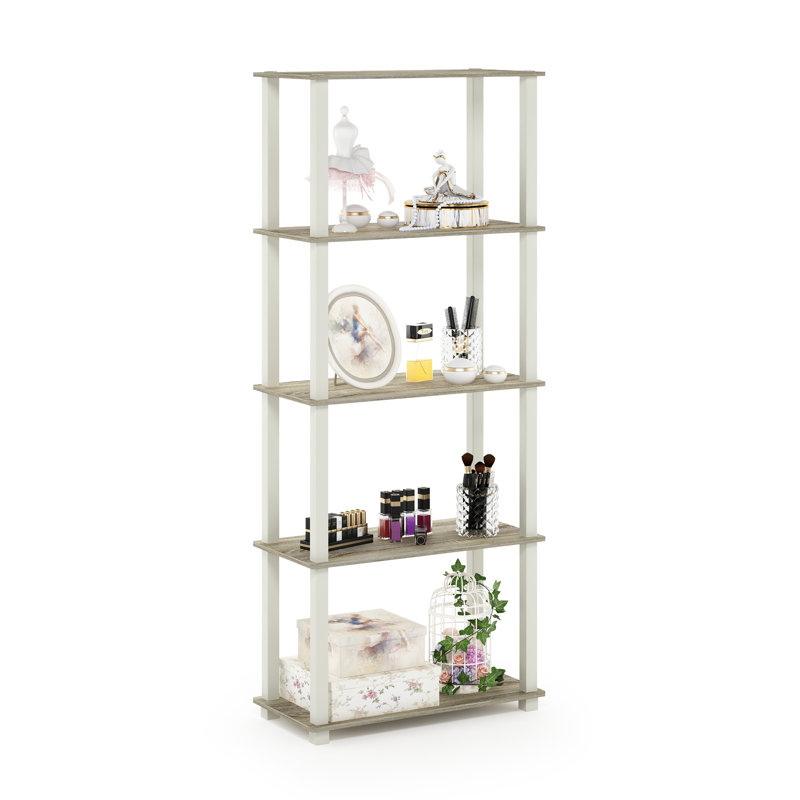 Rivington 23.6 " W Plastic Shelving Unit, Sonoma Oak/White