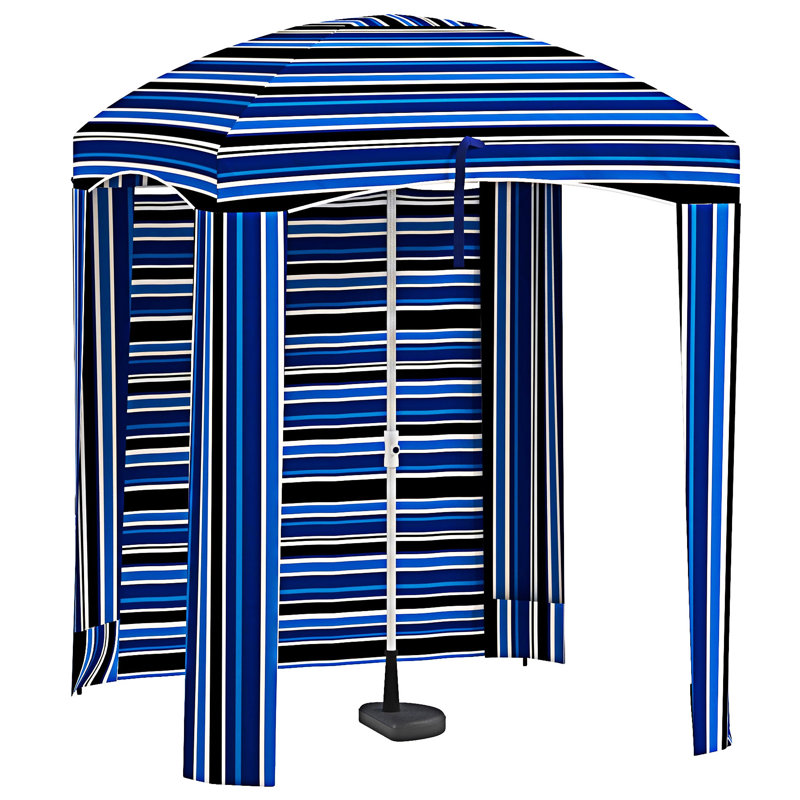 Cabanon d'extérieur portatif avec parasol Outsunny
