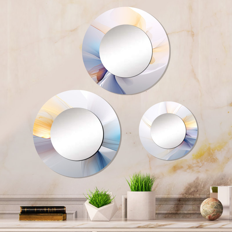 Elimanuel Metal Round Mirror