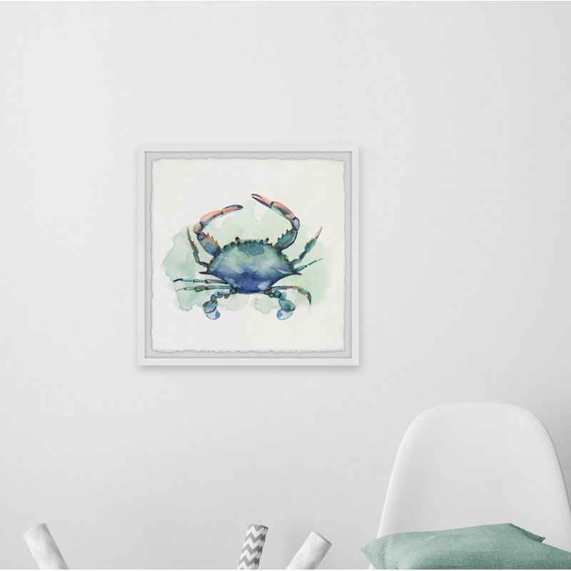 Notre Bon Crabe Celeste - Single Picture Frame Print, 41cm H x 41cm W x 3.81cm D