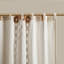 Panneau de fenêtre en coton imprimé avec rayure et doublure en chenille, 50 x 84 pouces, pour filtrer la lumière et l'intimité-608953090