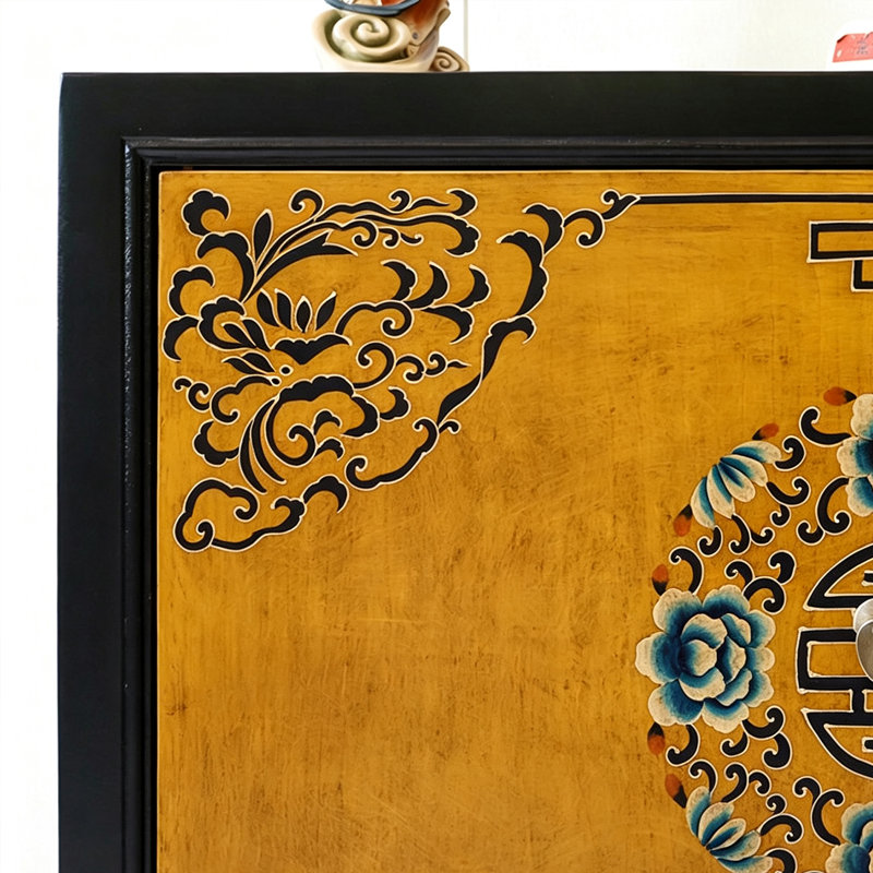 Armoire d'entrée en bois massif classique chinois