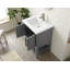 Meuble-lavabo simple 24 po avec plateau en céramique Cheriton-476775128