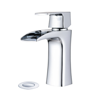 Single-Hole Single-handle Bathroom Faucet with Drain Assembly